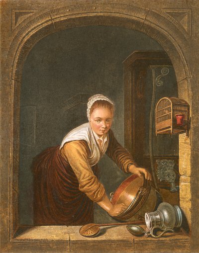 The Housewife by Gerrit Dou